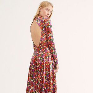 NEW FREE PEOPLE Heartland Crushed Velvet Maxi Dres